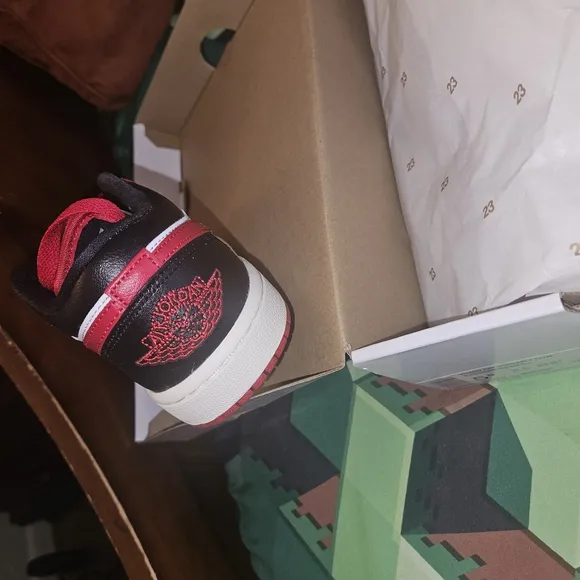 Nike Red and Black Sneakers Classic Design