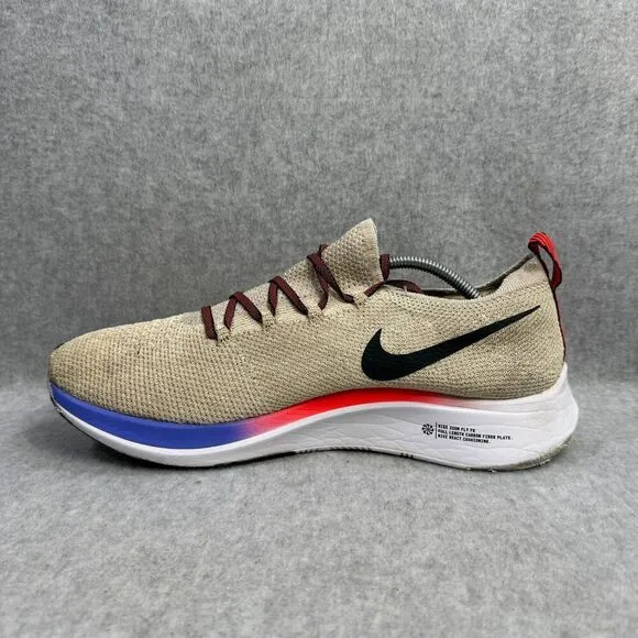 Nike Shoes Mens Size 10 Zoom Flyknit Cream Athletic Running Sneakers AR4561-200