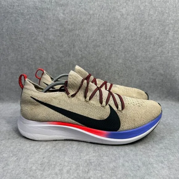 Nike Shoes Mens Size 10 Zoom Flyknit Cream Athletic Running Sneakers AR4561-200