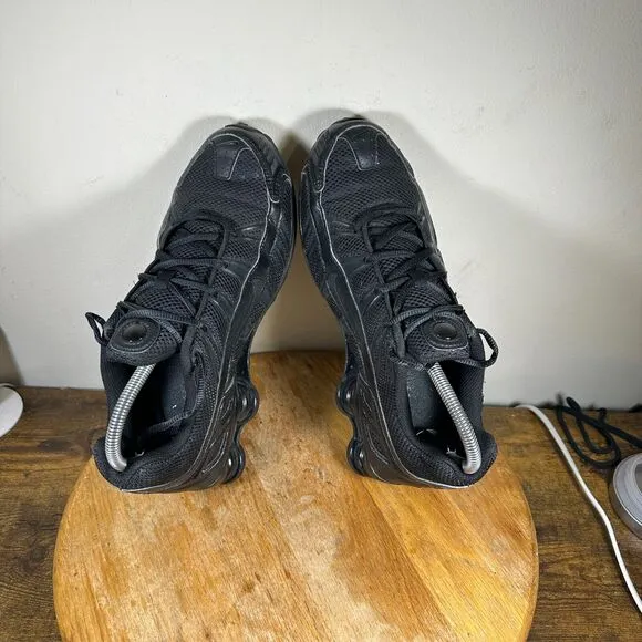 Nike Shox Turbo 3.2 SL Triple Black Sneakers Shoes Mens‎ Size 8.5 455541-020