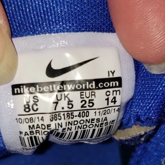 NIKE TODDLER LEBRON XII BLUE SILVER Sneakers