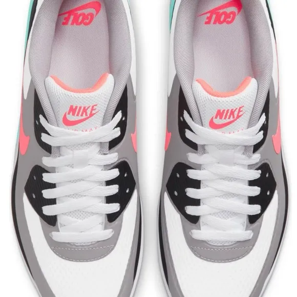 Nike White and Black Sneakers with Air Max Cushioning