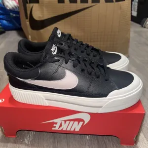 Nike Women Court Legacy Lift Black Violet Platform Sneakers SZ 10.5 DM7590-002