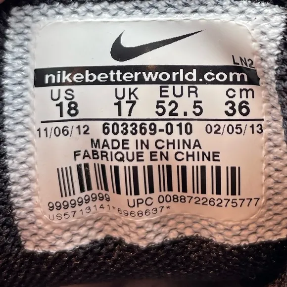 Nike Zoom Code Elite 3/4 men’s football sneakers size 18