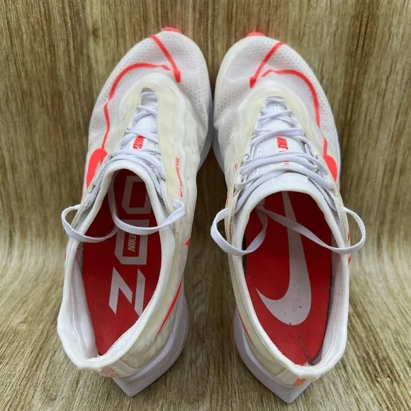 Nike Zoom Fly 3 Women's Size 8 'White Laser Crimson' Shoes Sneakers AT8241-101