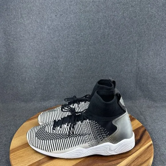 Nike Zoom Mercurial 11 Flyknit FC Sneakers Men 12 Black White 852616-002