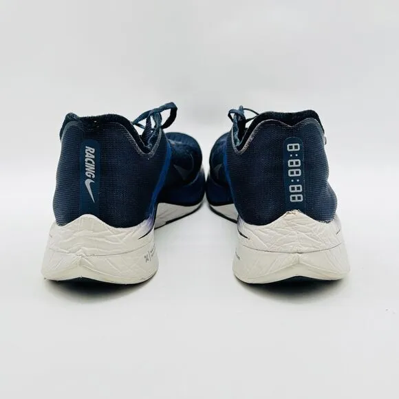 Nike Zoom Vaporfly 4% Mens 8 Blue Obsidian Running Shoes Sneakers Trainers