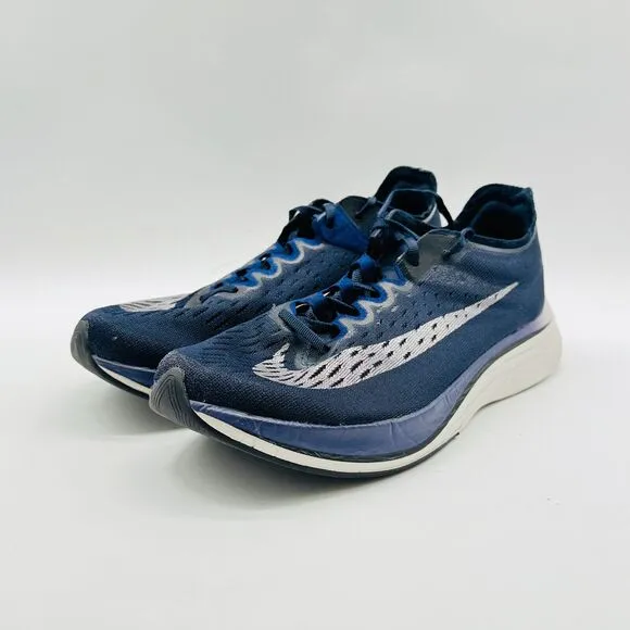 Nike Zoom Vaporfly 4% Mens 8 Blue Obsidian Running Shoes Sneakers Trainers