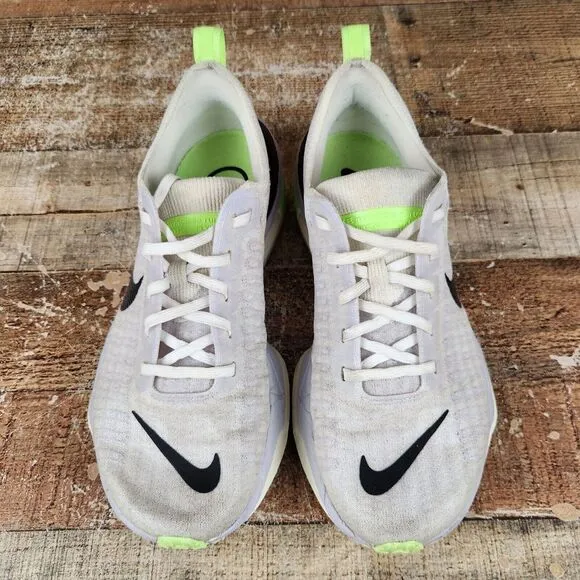 Nike ZoomX Invincible Run FK 3 Women Sz 9 White Purple Running Athletic Sneakers