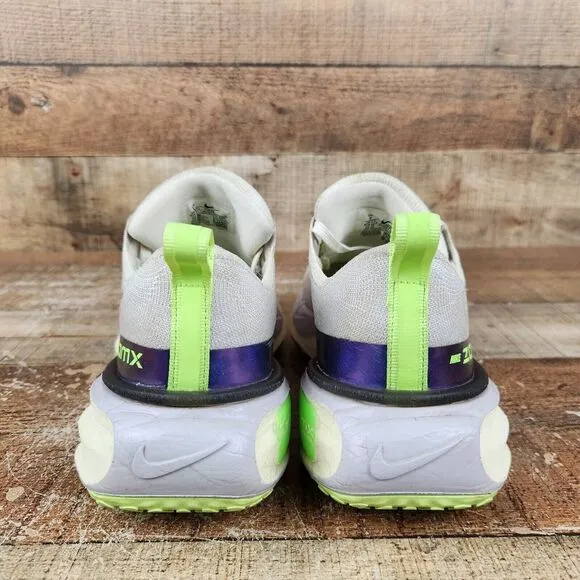 Nike ZoomX Invincible Run FK 3 Women Sz 9 White Purple Running Athletic Sneakers