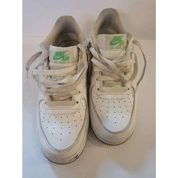 Nike Air Force 1 Low Kid's White Multi Swoosh Sneakers Size 5.5Y