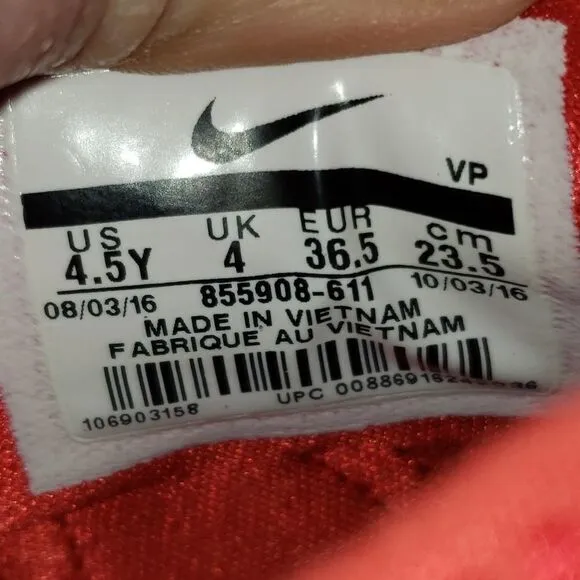 Nike Zoom Youth Size US 4.5Y Kevin Durant KD9 855908-611 Basketball Sneakers