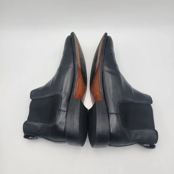 Nisolo Black Leather Slip-on Chelsea Boots Men’s Size 9 Everyday Shoes Mens