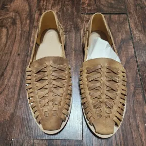 Nisolo Huarache Sandals Mens 9.5 Tobacco 100% Leather Runs Big