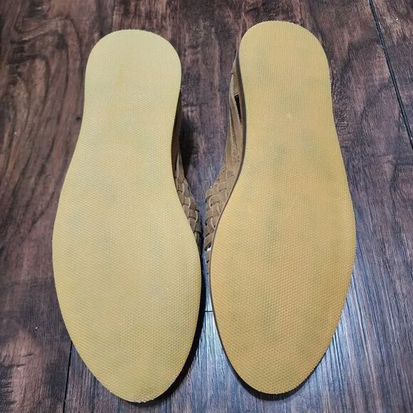 Nisolo Huarache Sandals Mens 9.5 Tobacco 100% Leather Runs Big