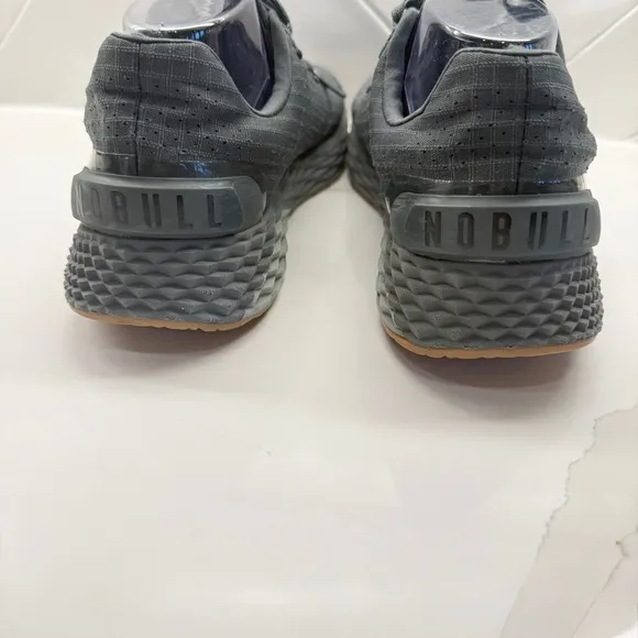 NOBULL Men’s Gray Ripstop Runner Shoes Size 9.5 Athletic Sneaker Versatile