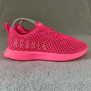 Nobull Shoes Womens 7 Neon Pink Diamond Mesh Runner Athletic Running Sneakers
