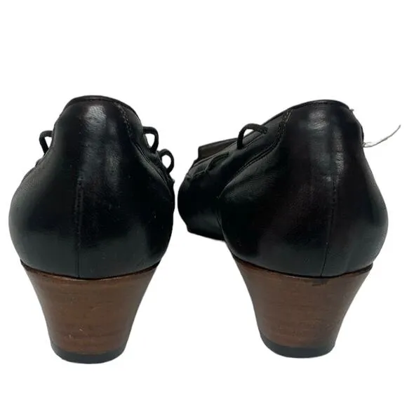 Nordstrom Womens Size 10.5 N Brown Kiltie Fringe Leather Loafers