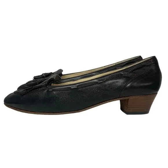 Nordstrom Womens Size 10.5 N Brown Kiltie Fringe Leather Loafers