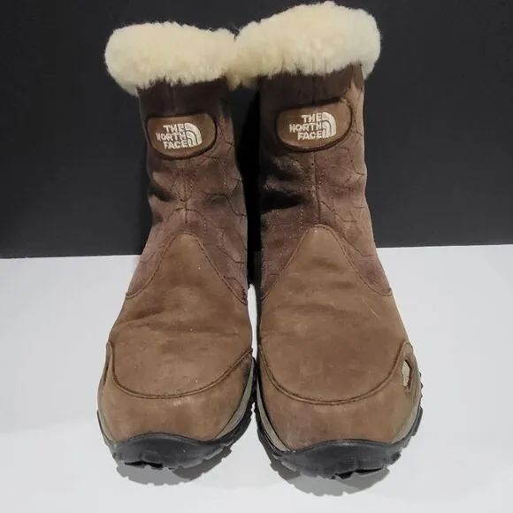 North Face Women's Brown Suede Winter Boots