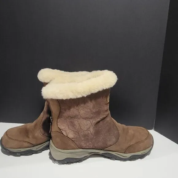 North Face Women's Brown Suede Winter Boots