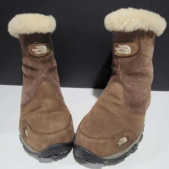 North Face Women's Brown Suede Winter Boots
