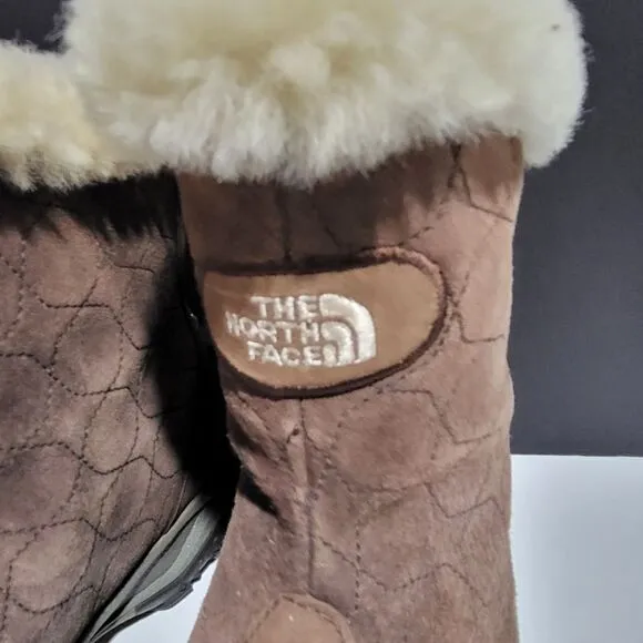 North Face Women's Brown Suede Winter Boots