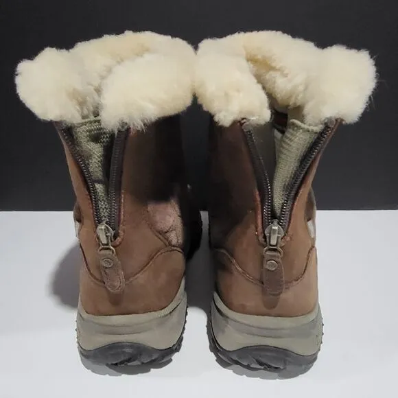 North Face Women's Brown Suede Winter Boots