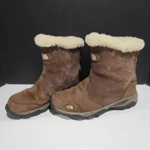 North Face Women's Brown Suede Winter Boots