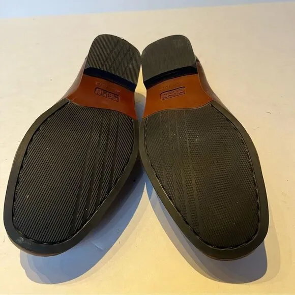 Nunn Bush Men's York Cognac Leather Loafers Brown Size 10 1/2M