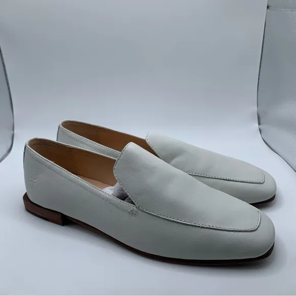 NWB Frye Women's Claire Venetian Leather Loafers white size 6.5M 1708