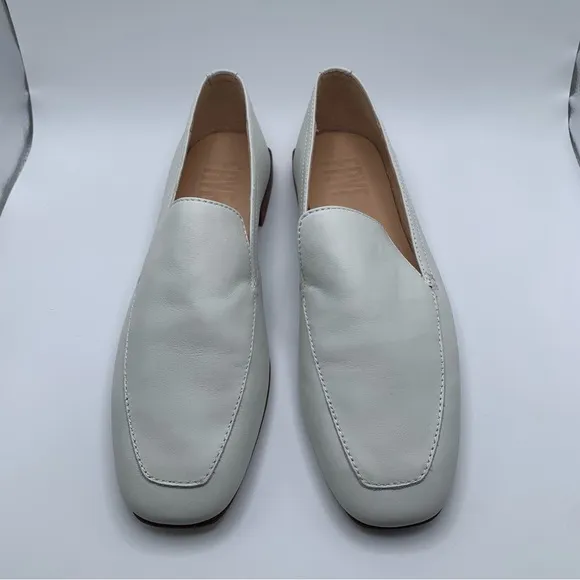NWB Frye Women's Claire Venetian Leather Loafers white size 6.5M 1708