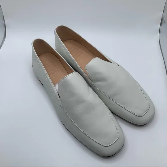 NWB Frye Women's Claire Venetian Leather Loafers white size 6.5M 1708