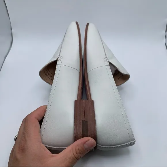 NWB Frye Women's Claire Venetian Leather Loafers white size 6.5M 1708