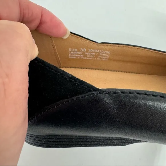 NWOB Dansko Womens Lace Loafers Shoes Size 38 US 7.5-8 Black Leather