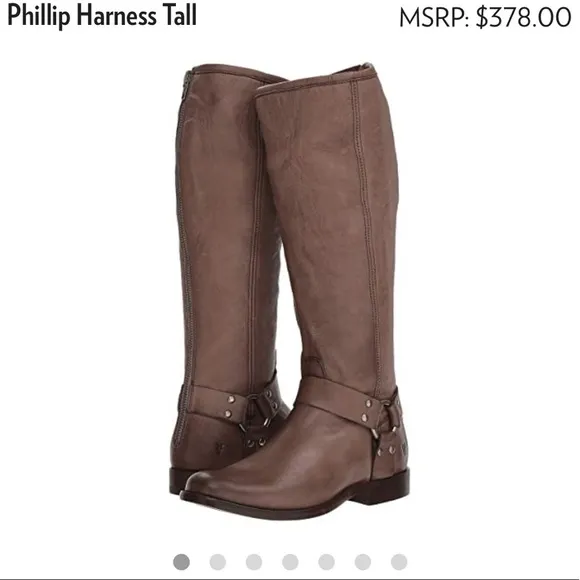 NWOB Frye Phillip Harness Boots Leather size 6