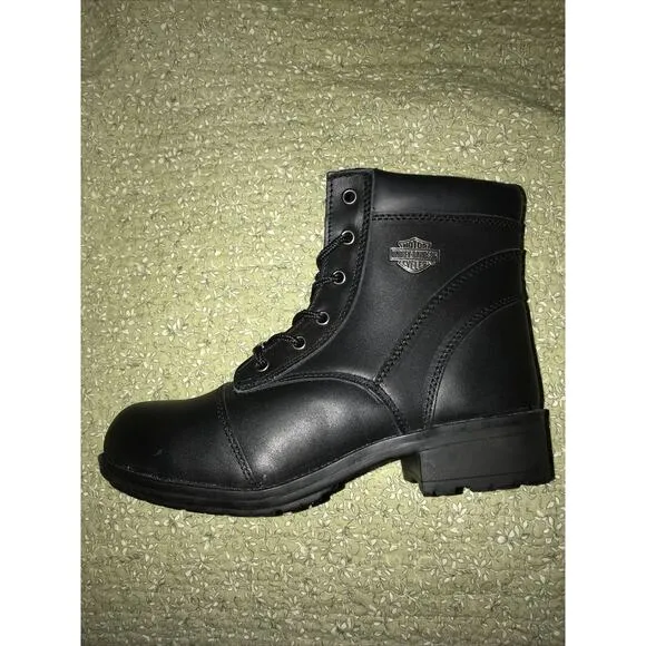 NWOB Harley Davidson genuine leather boots size womens 9.5