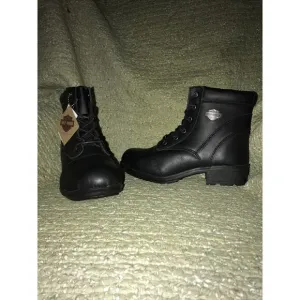 NWOB Harley Davidson genuine leather boots size womens 9.5