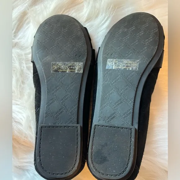 NWOB VIONIC Women's Maria Black Suede Ballet Flats Size 9