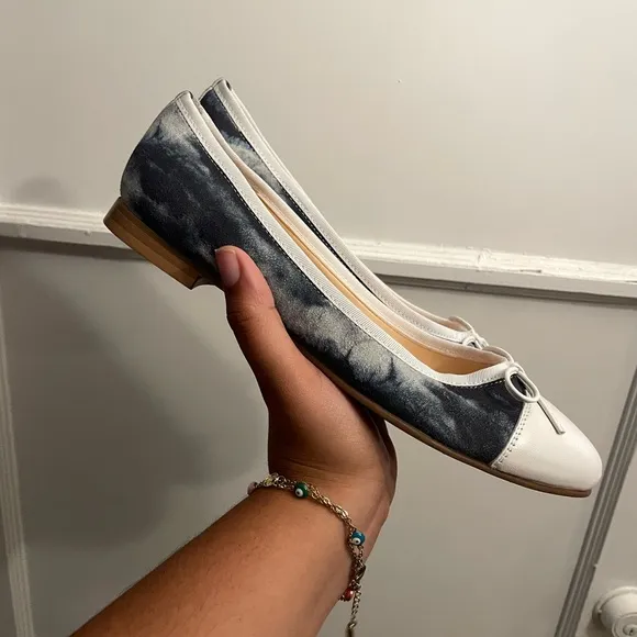 NWOT ALI MACGRAW For Butter vegan leather‎ flats FIONA BALLET FLAT