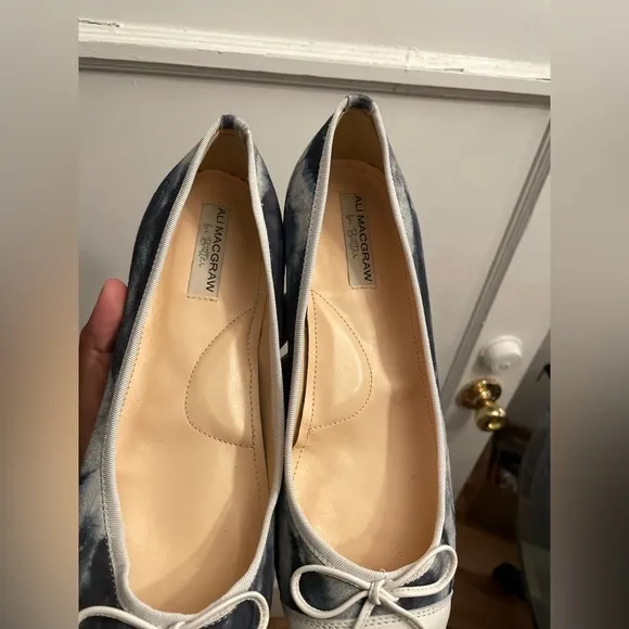 NWOT ALI MACGRAW For Butter vegan leather‎ flats FIONA BALLET FLAT