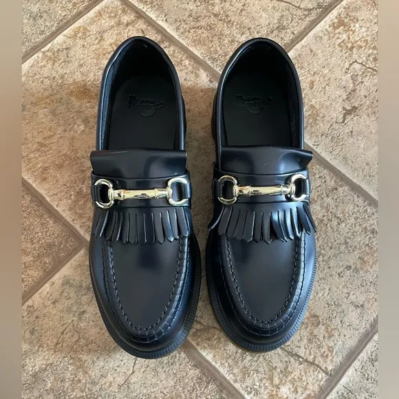 NWOT Dr. Martens Adrian Snaffle smooth leather Kiltie loafers sz 7