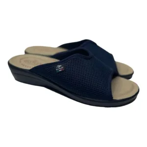 NWOT Fly Flot Women’s Navy Mesh Fabric Lightweight Slip On Sandals