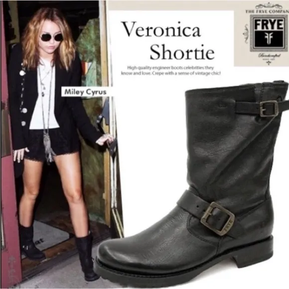 NWOT Frye Veronica Short Leather Boots size 9.5