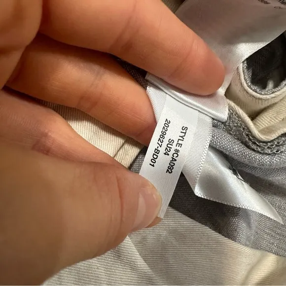 NWOT j crew pebbel grey Classic-fit linen trouser