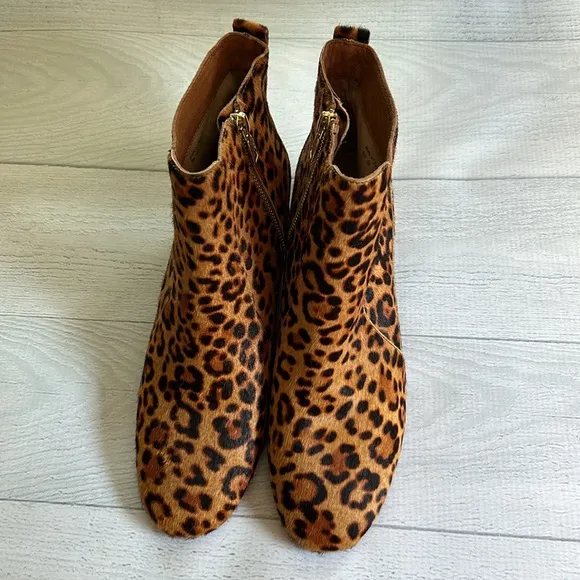 NWOT Jack Rogers Berkley Animal Print Leopard Boots Women’s Size 9