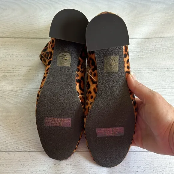 NWOT Jack Rogers Berkley Animal Print Leopard Boots Women’s Size 9