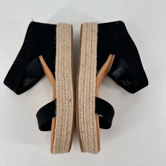 NWOT Journee Collection Womens Alissa Comfort Foam Wedge Heel Espadrille Sandals