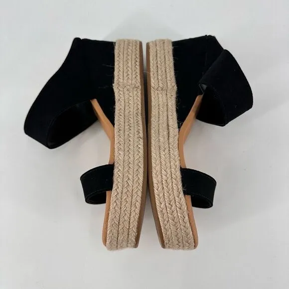 NWOT Journee Collection Womens Alissa Comfort Foam Wedge Heel Espadrille Sandals