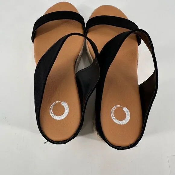 NWOT Journee Collection Womens Alissa Comfort Foam Wedge Heel Espadrille Sandals